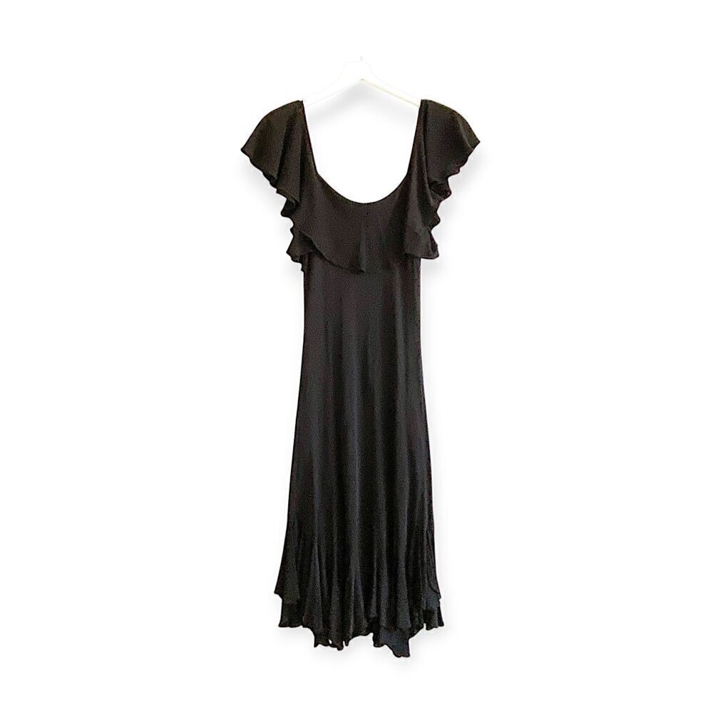 Paul and Joe Scoop Neck Ruffle Silk Maxi Dress, Size 38EU - Picture 2 of 13